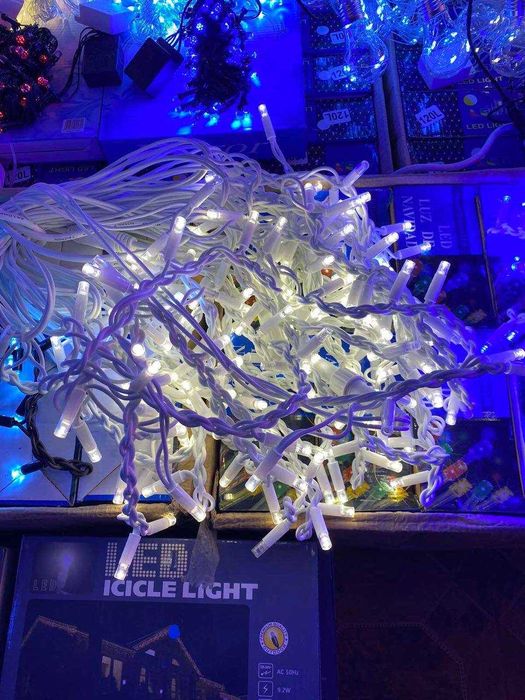 Вулична бахрома уличная IP 44 Гірлянда LED Каучук 2х MODEL_27P + Flash