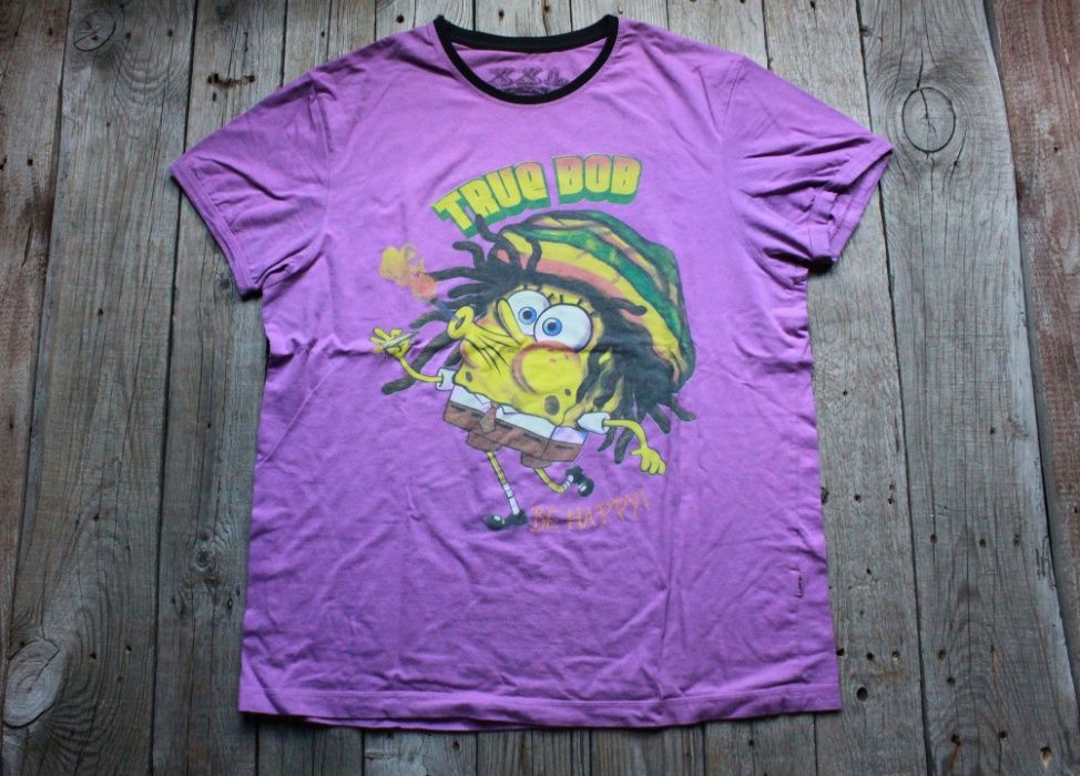 Футболка «VALIMARK-BIZ» TRUE BOB, BE HAPPY SpongeBob SquarePants (XXL)