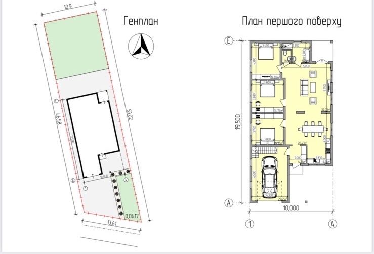 Новозбудований будинок біля міста