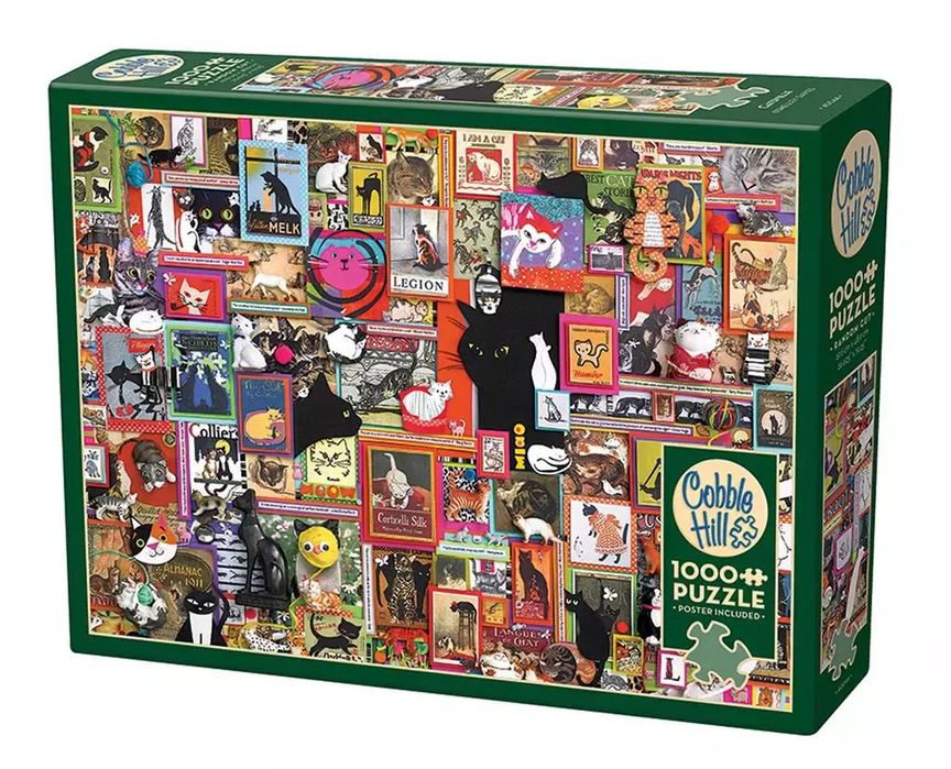 Puzzle 1000 W krainie kotów. Cobble Hill. Nowy Produkt
