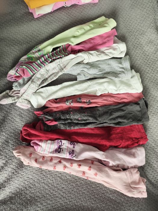 Zestaw 10x rajstopy dziewczęce 68/74