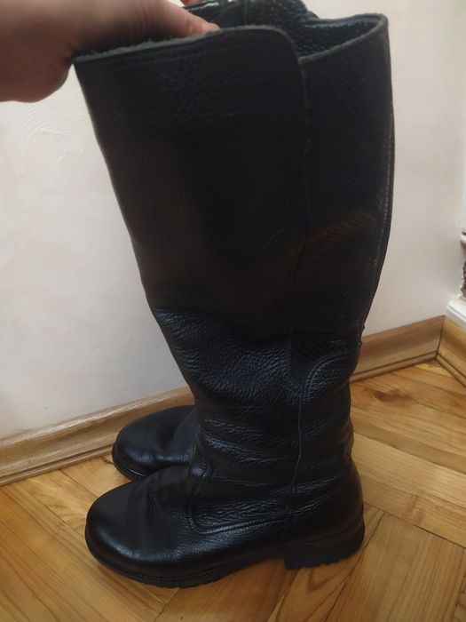 Чоботи зимові шкіряні