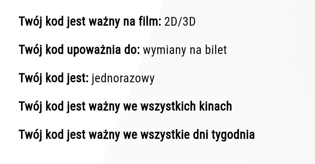 Multikino bilet 2D 3D Kod Voucher Cała Polska 23.12.2025