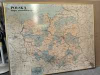 Mapa Polski w ramie