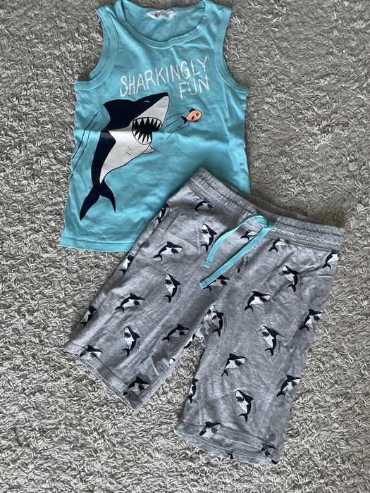 Komplet na lato h&m spodenki i koszulka 122