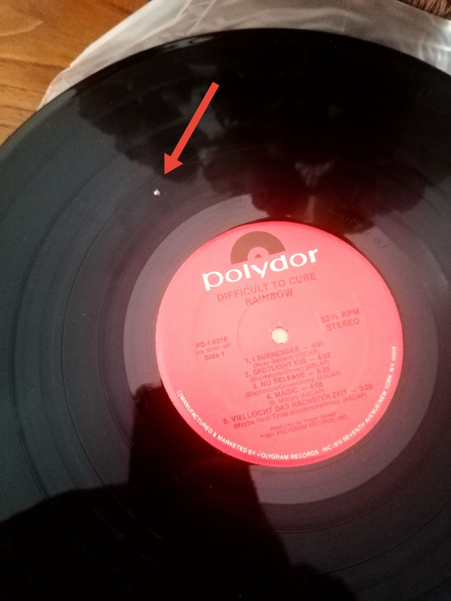 Vinil "Rainbow - Difficult to Cure" (ler descrição)