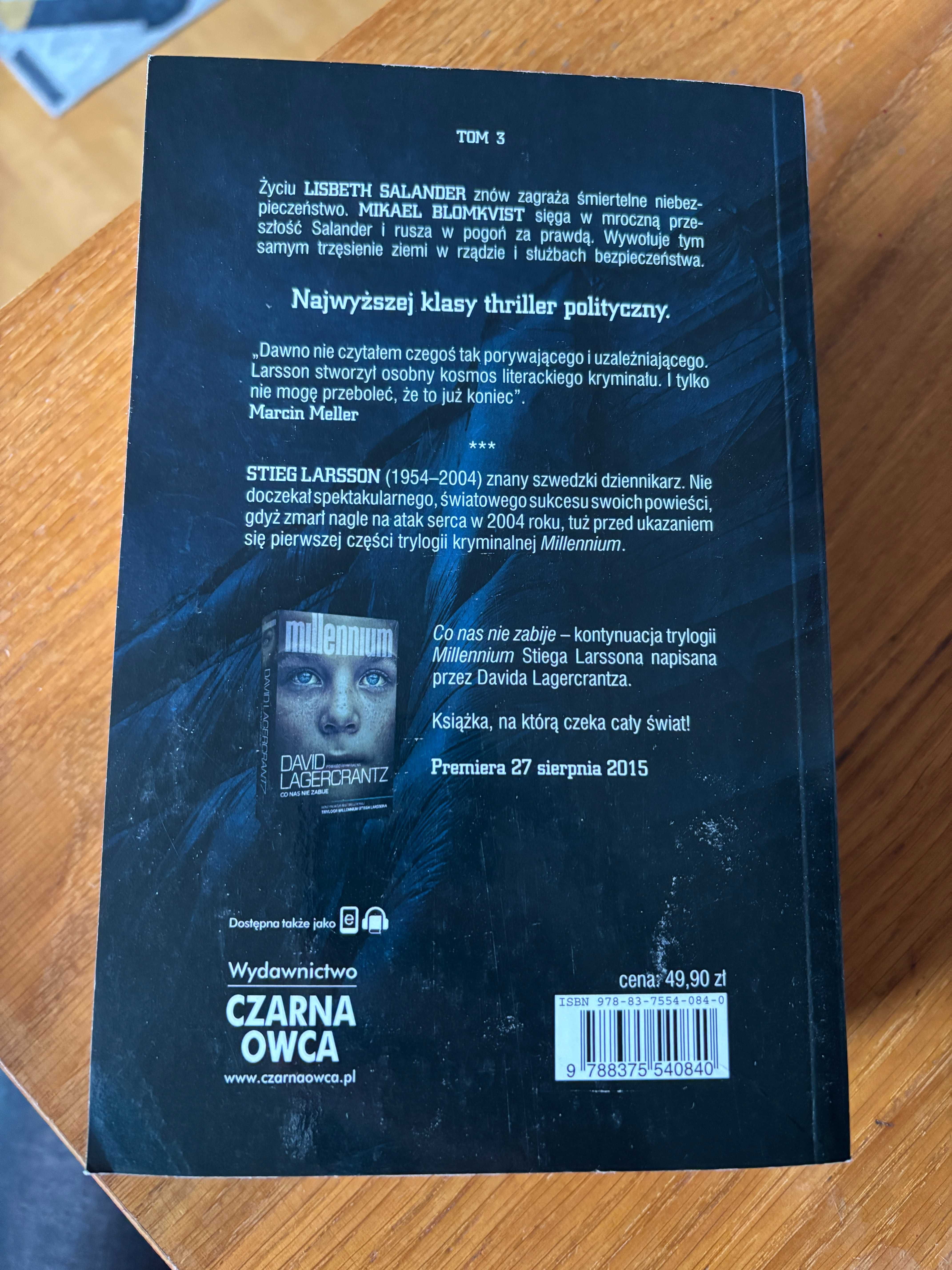 Zamek z piasku który runął. Stieg Larsson.