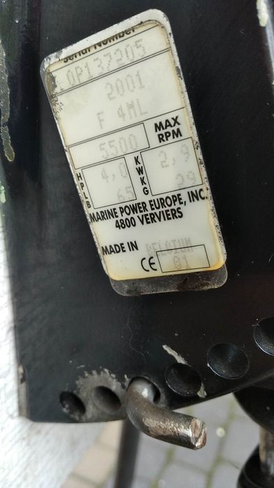 Лодочный мотор Mercury F4ML 2001 год 4 така Бельгия