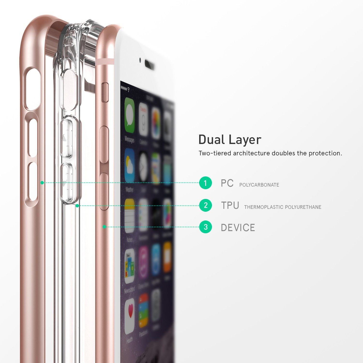 Etui Caseology iPhone 6 Plus 6s Plus Skyfall Rose Gold