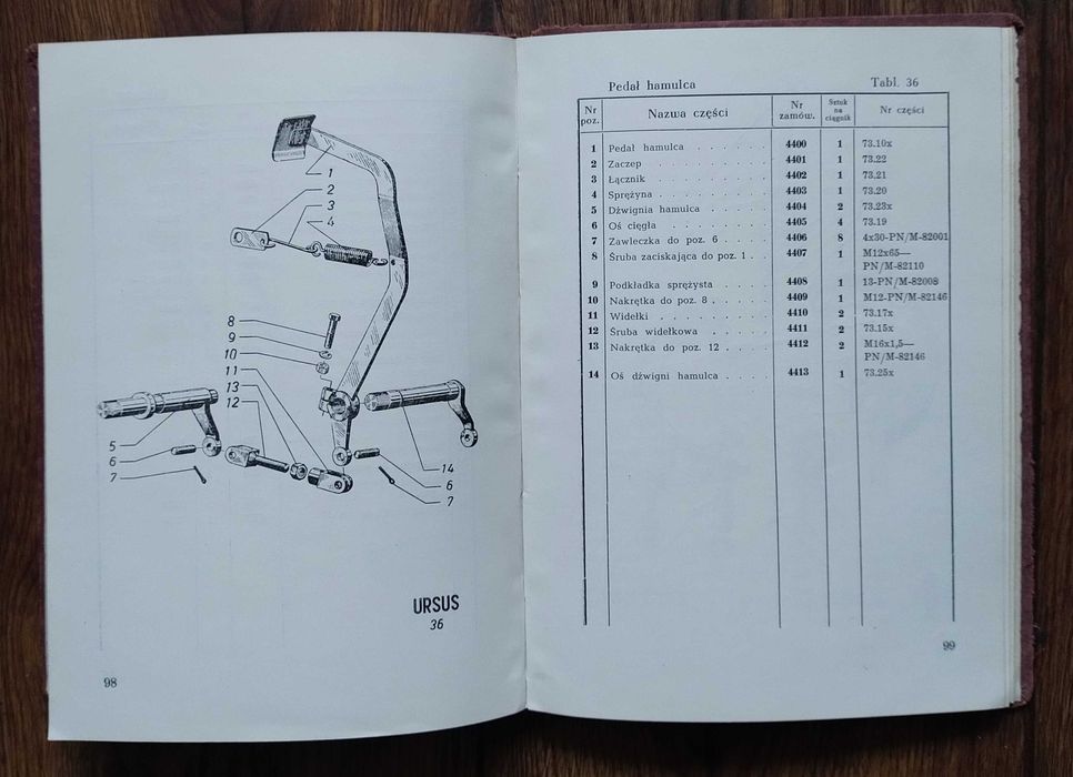 Oryginalny katalog części Ursus C-45 Ursus Lanz Bulldog C45