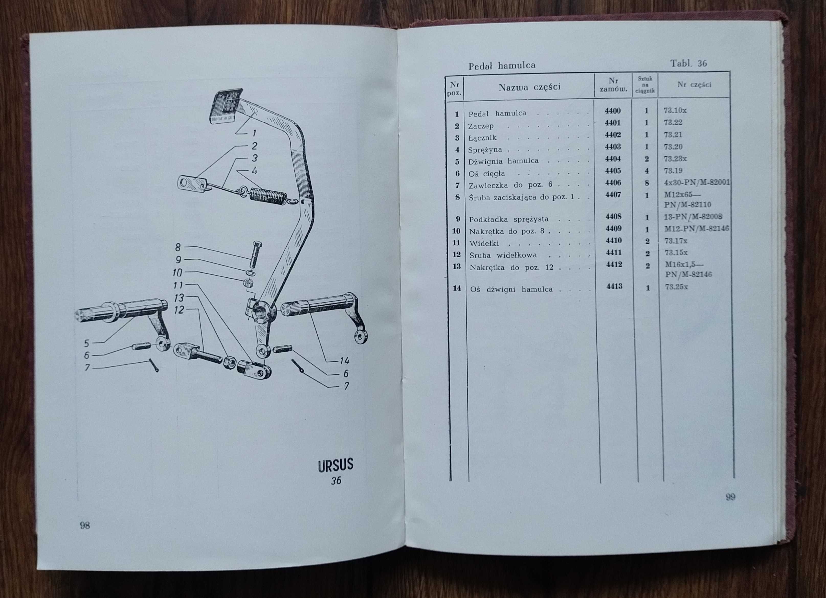 Oryginalny katalog części Ursus C-45 Ursus Lanz Bulldog C45