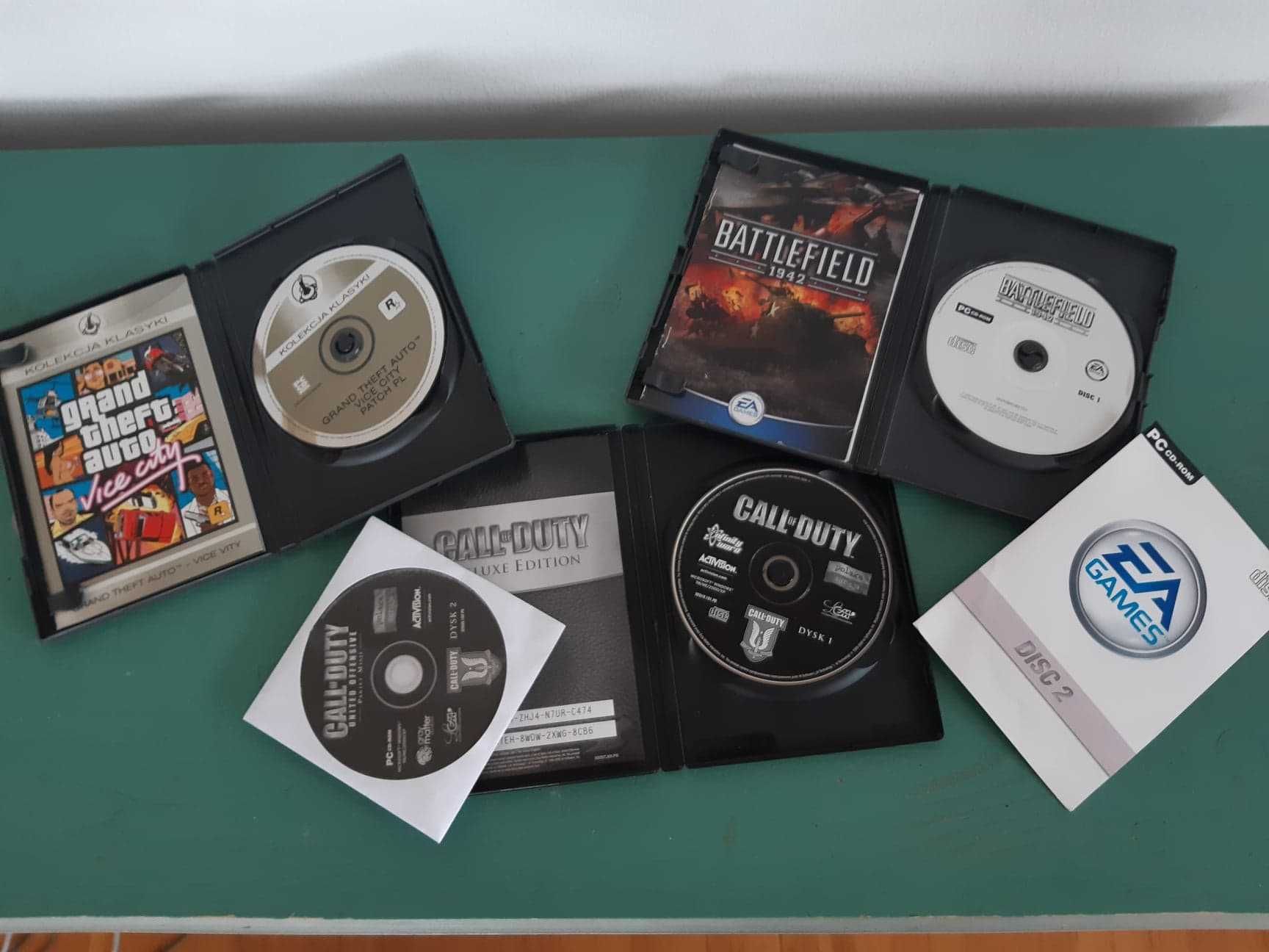 Battlefield 1942 Classics, Call of Duty, Grand Theft Auto Vice City