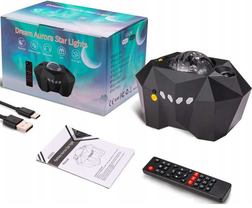 Ночник звездное небо с Луной, проектор Астро Планетарий +колонка