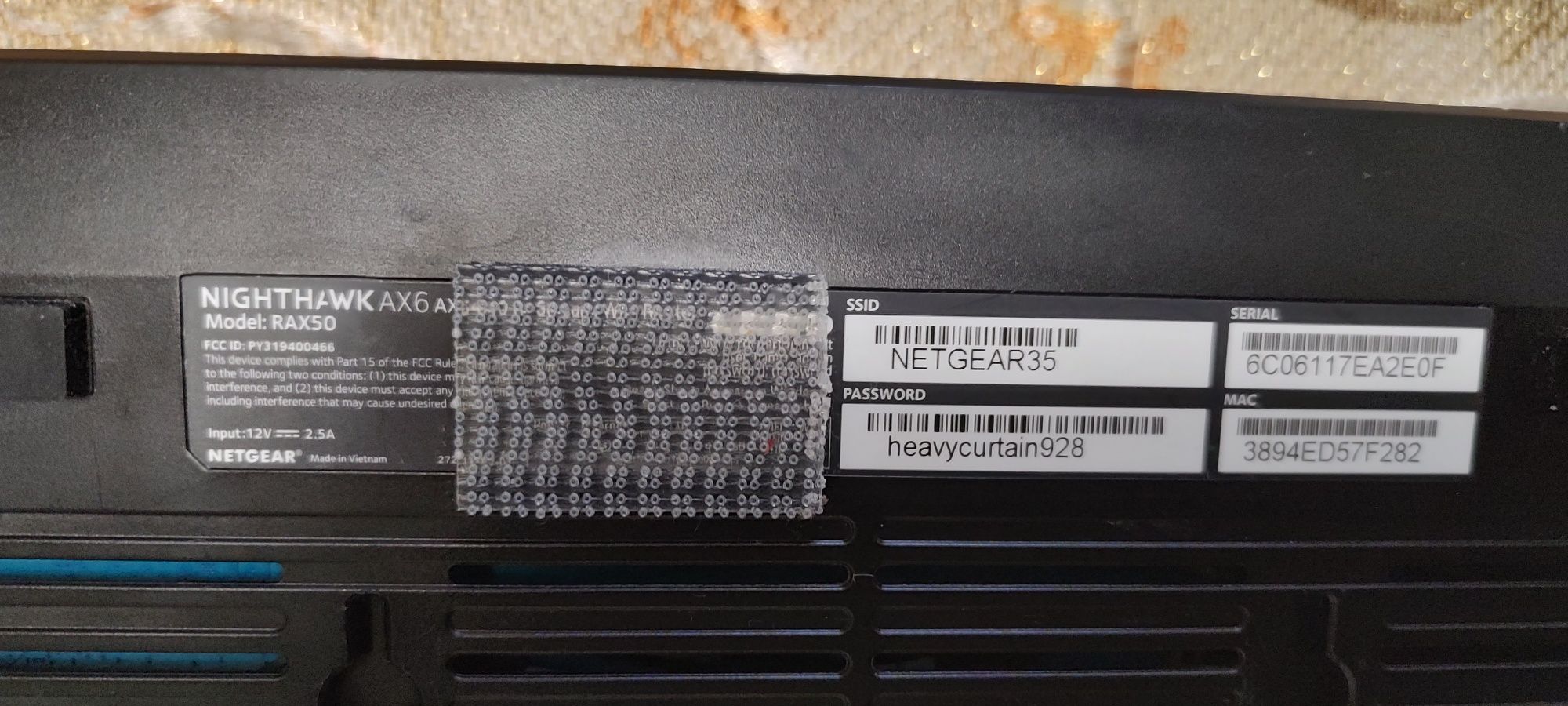 Wi-Fi Роутер NETGEAR Nighthawk AX6 (RAX50), AX5400 WiFi 6, 4xGE LAN