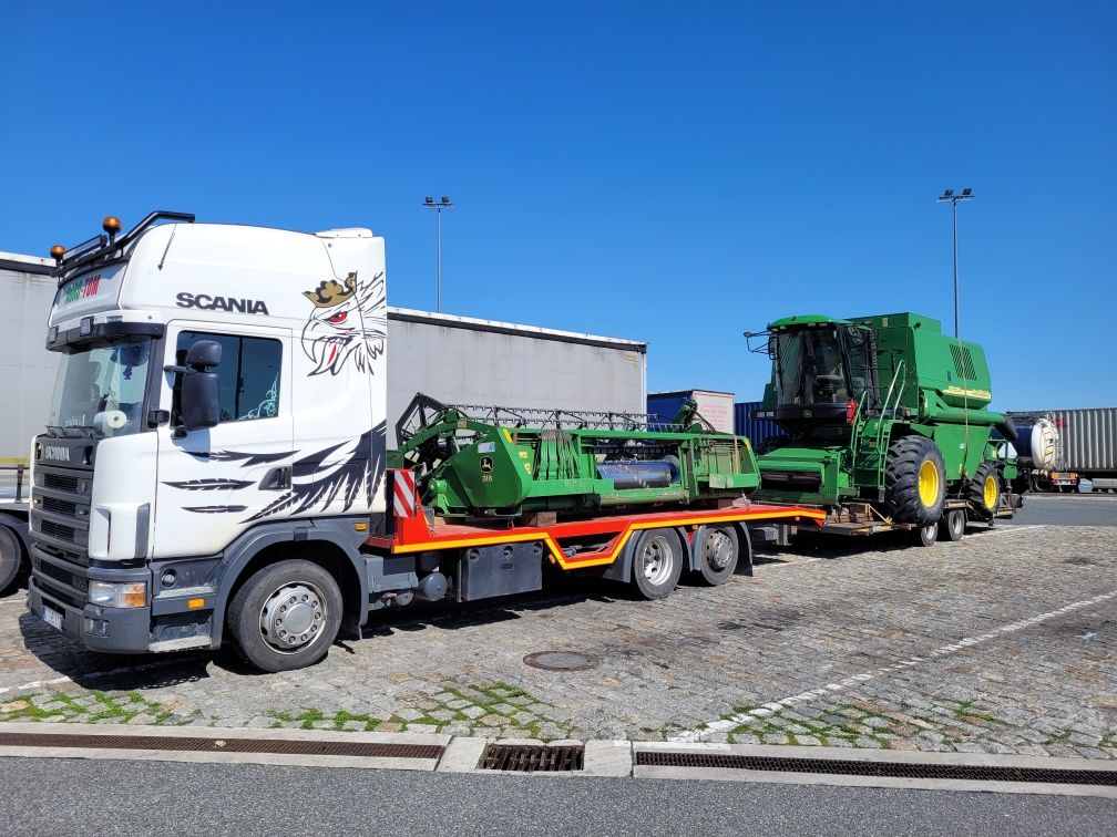 Transport   maszyn rolniczych, budowlanych kombajnów usługi transporto