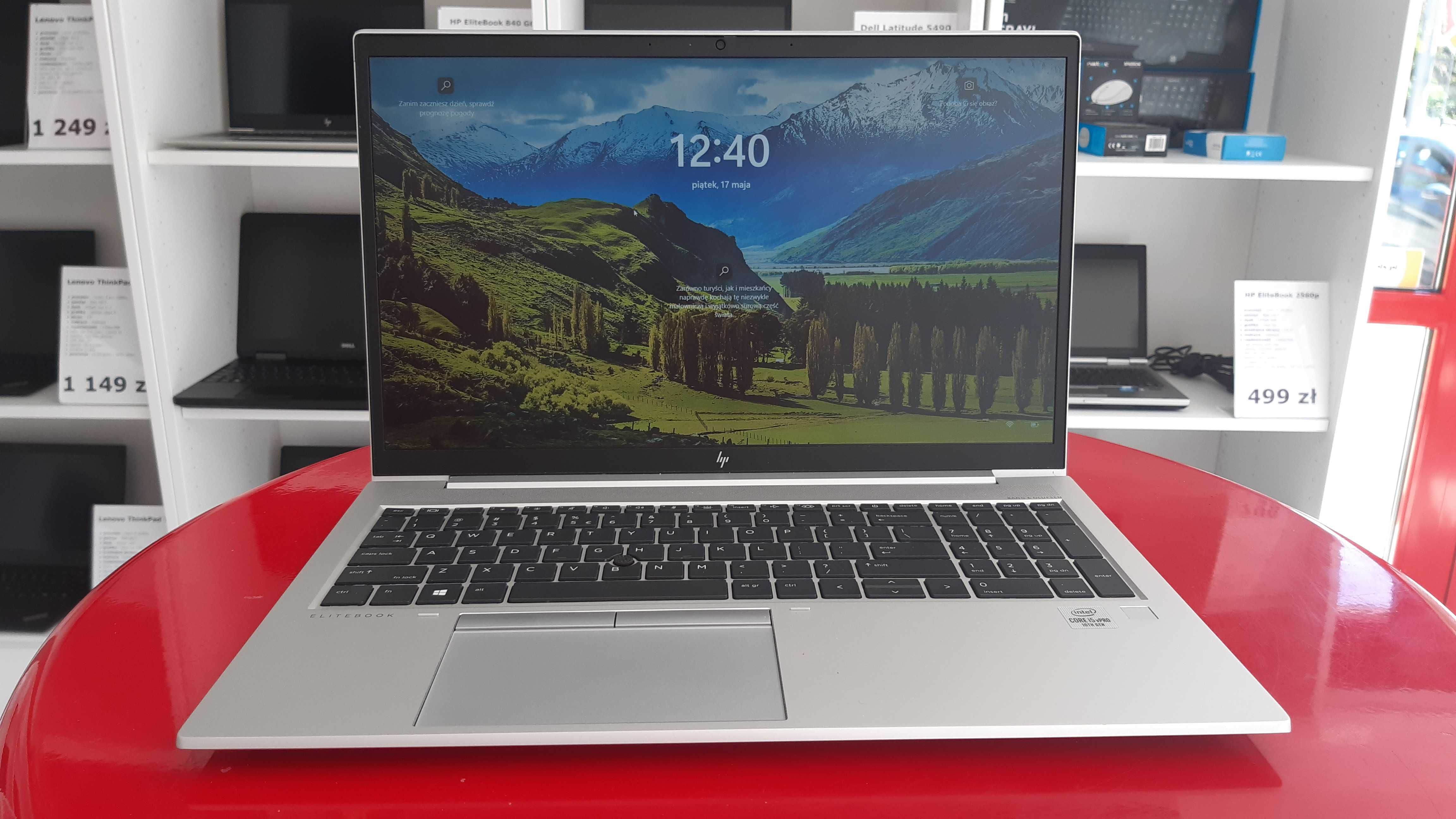 Laptop HP EliteBook 850 G7 15" i5-10gen 16GB/256SSD W11 FV23 Raty0%