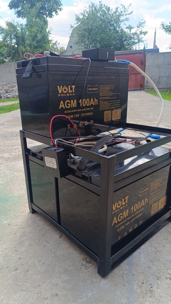 Акумулятори  Volt Polska AGM 12V 100Ah. Балансир для акумуляторів.