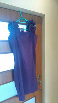 Sukienka na wesele sylwester, r 42 fioletowa,ten tydzień cena na pół