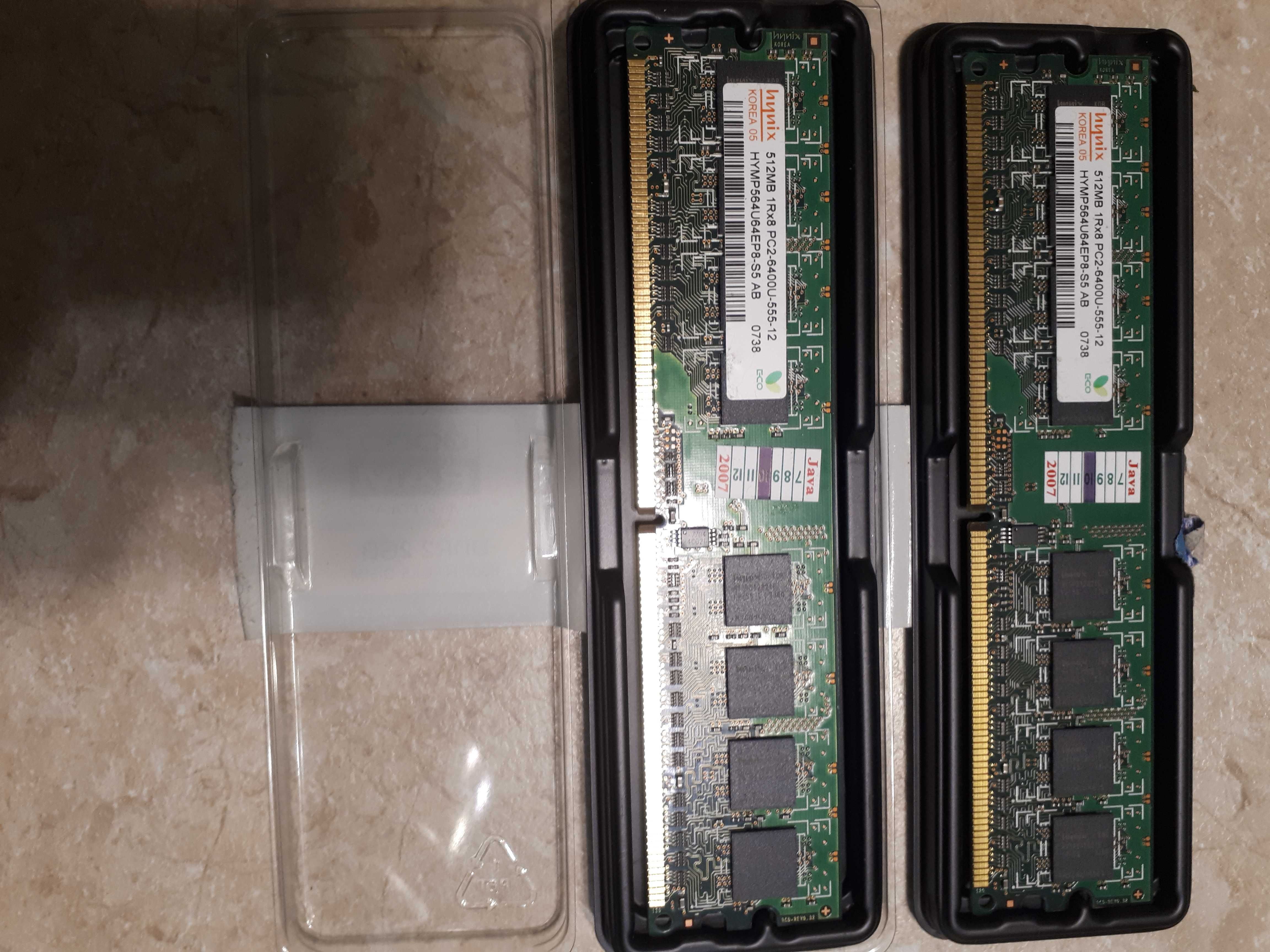 Оперативная память Hynix DDR2/512MB/1Rx8 PC2-6400U