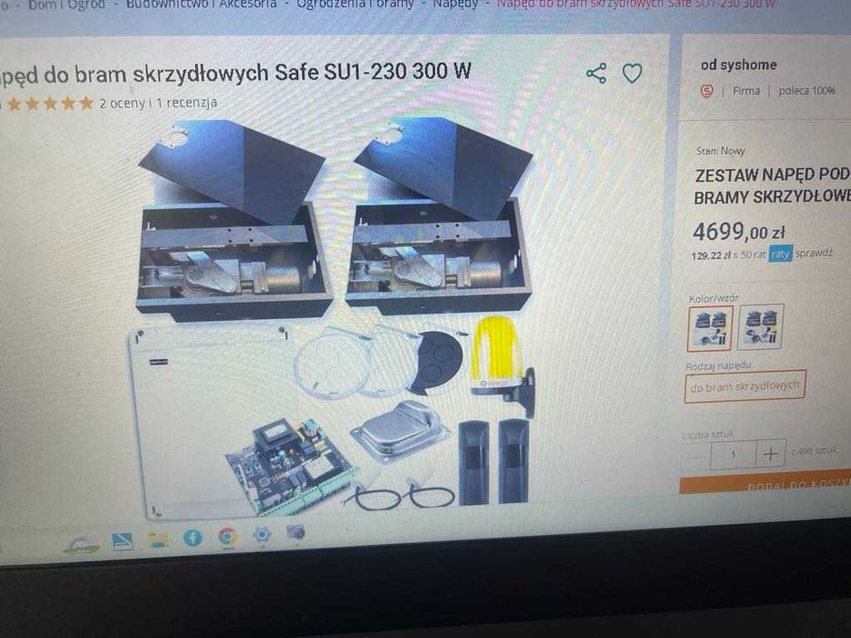 Napęd podziemny do bramy skrzydłowej