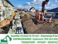 Szamba betonowe zbiorniki na szambo 4-12m z WYKOPEM kompleks Bytom