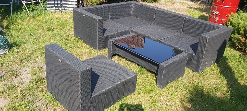 Zestaw ogrodowy rattanowy ratan balkon altanka ogród taras