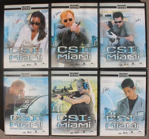 Colecção DVD's CSI Miami Crime Sob Investigação 1.ª série