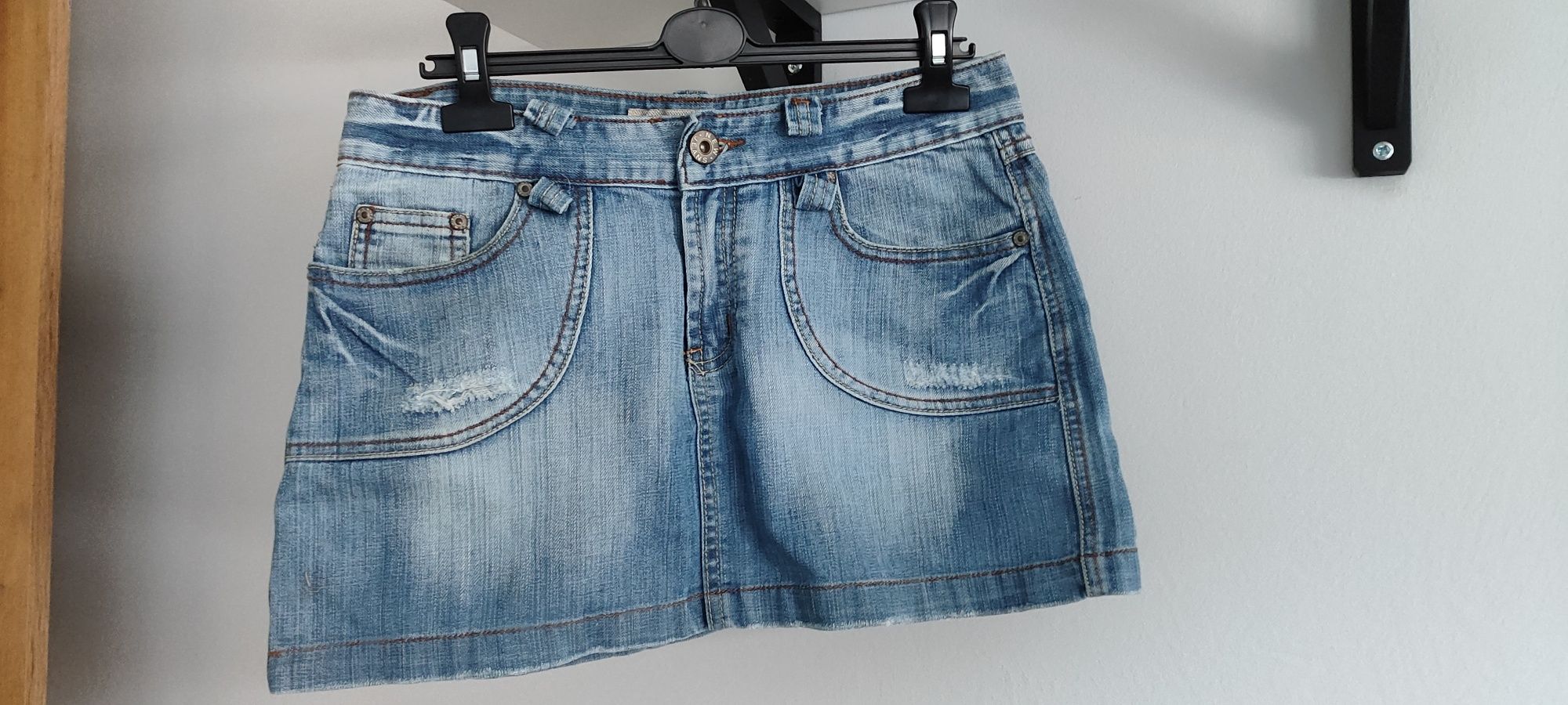 Spódnica jeansowa mini S 36