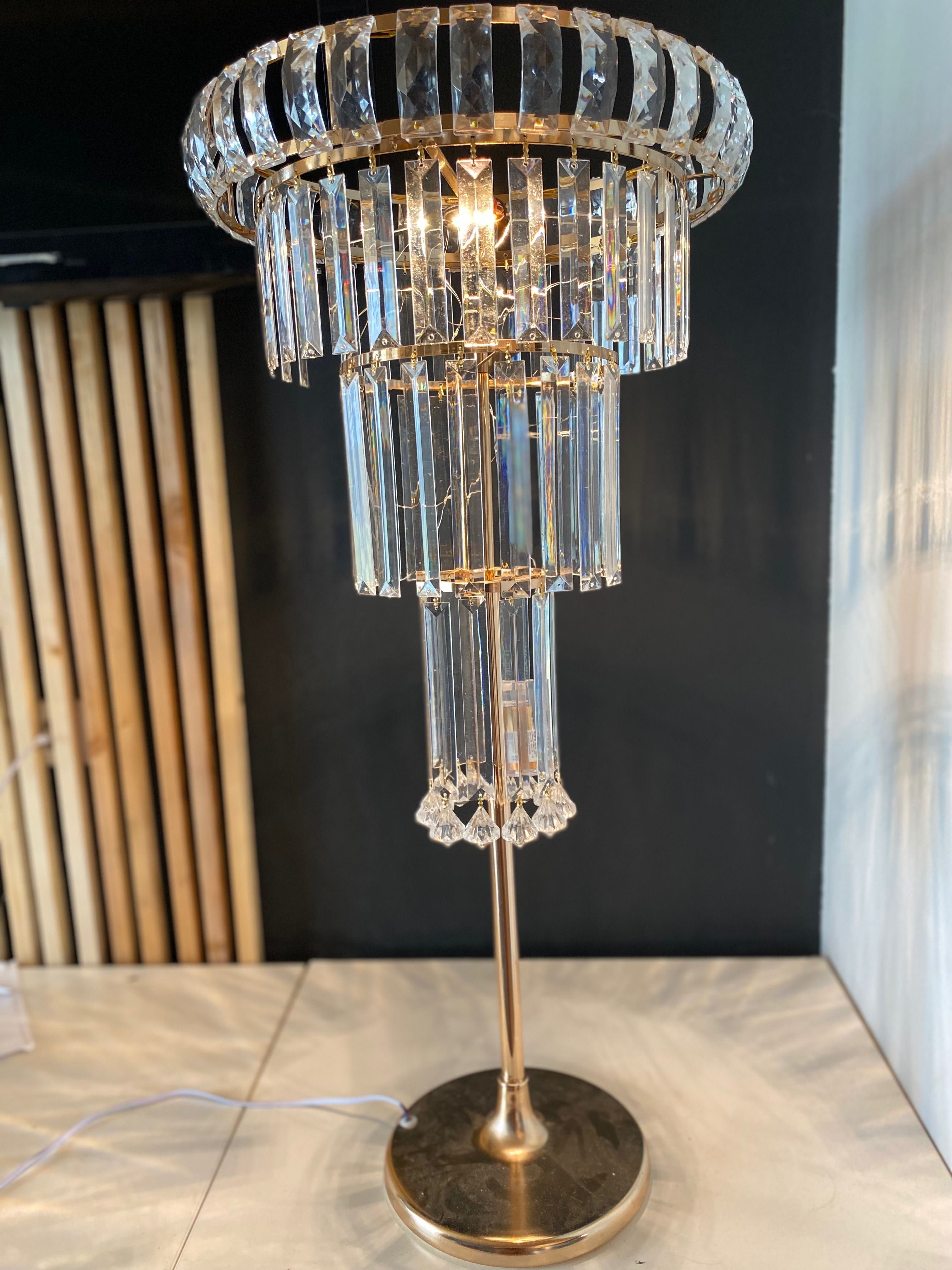Lampa świecznik stojak akryl podświetlany