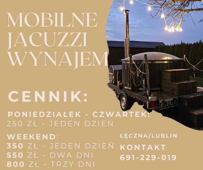 Mobilne JACUZZI BALIA wynajem