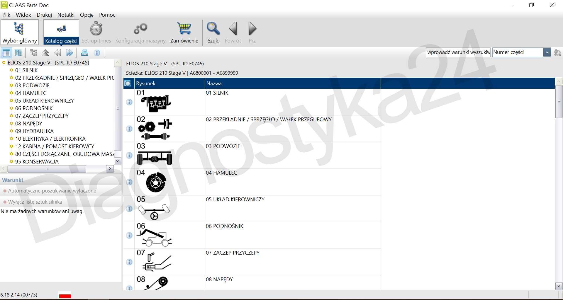 KATALOG CZĘŚCI CLAAS Parts Doc 2022 Schematy Instrukcje Dokumentacja