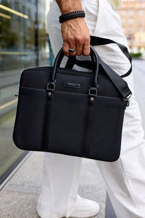 torba na laptopa z syntetycznego materiału - rovicky