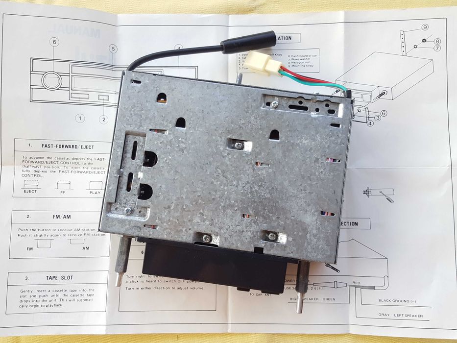 Автомагнитола кассетная Punto Azul PSA-001 25Watt ретро винтаж
