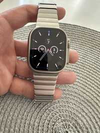 Apple watch ultra ideał, tytan, szafir, na gwarancji, bransoleta