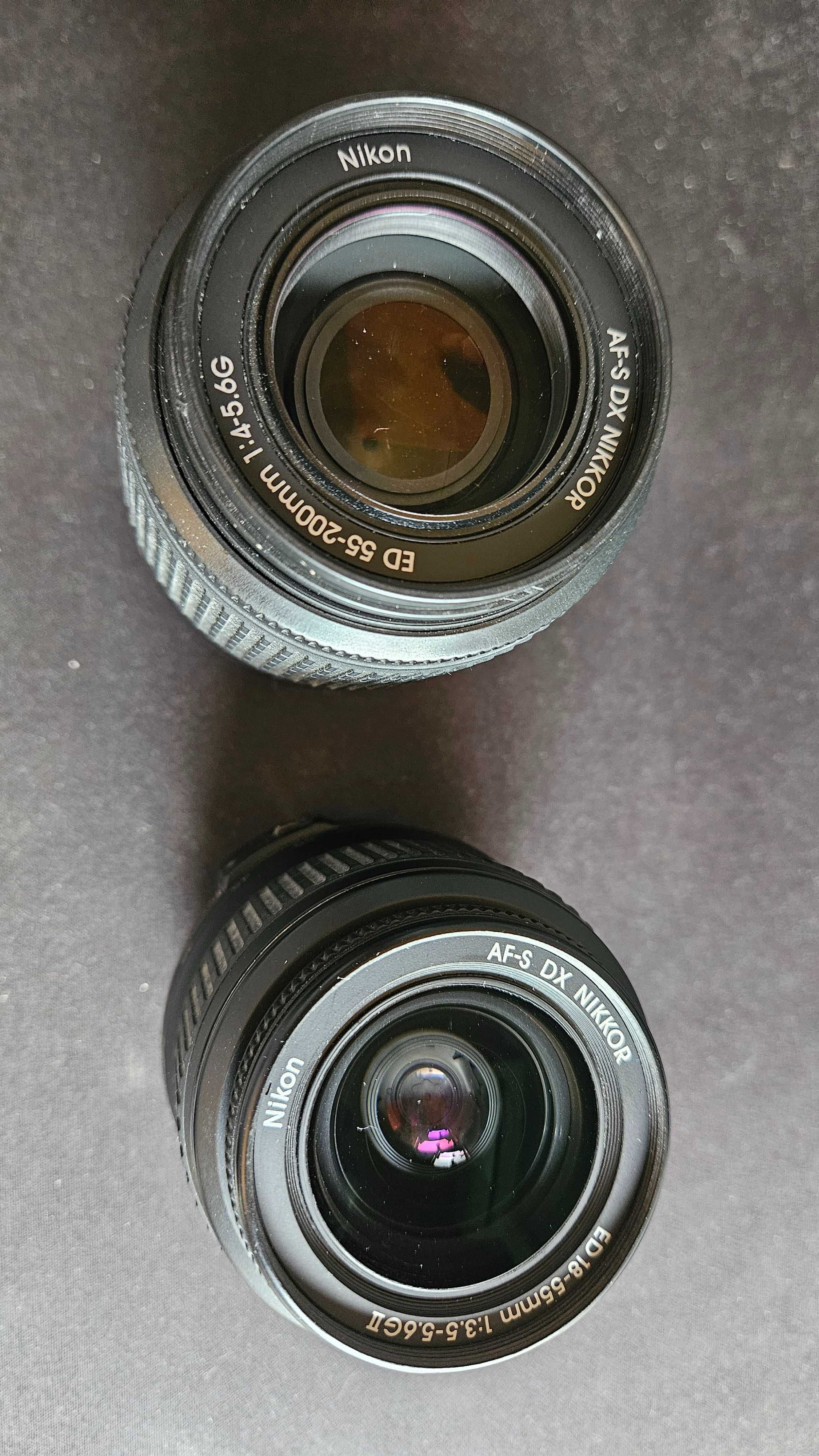 Máquina fotográfica Nikon D60 + carregador + 2 Lentes