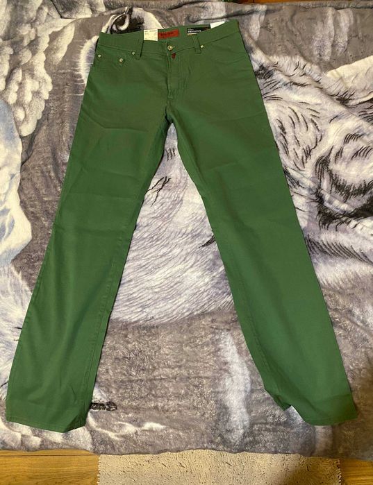 ЗНИЖКА‼️Чоловічи джинси Pierre Cardin 36/36 (по факту L), зелені, нові