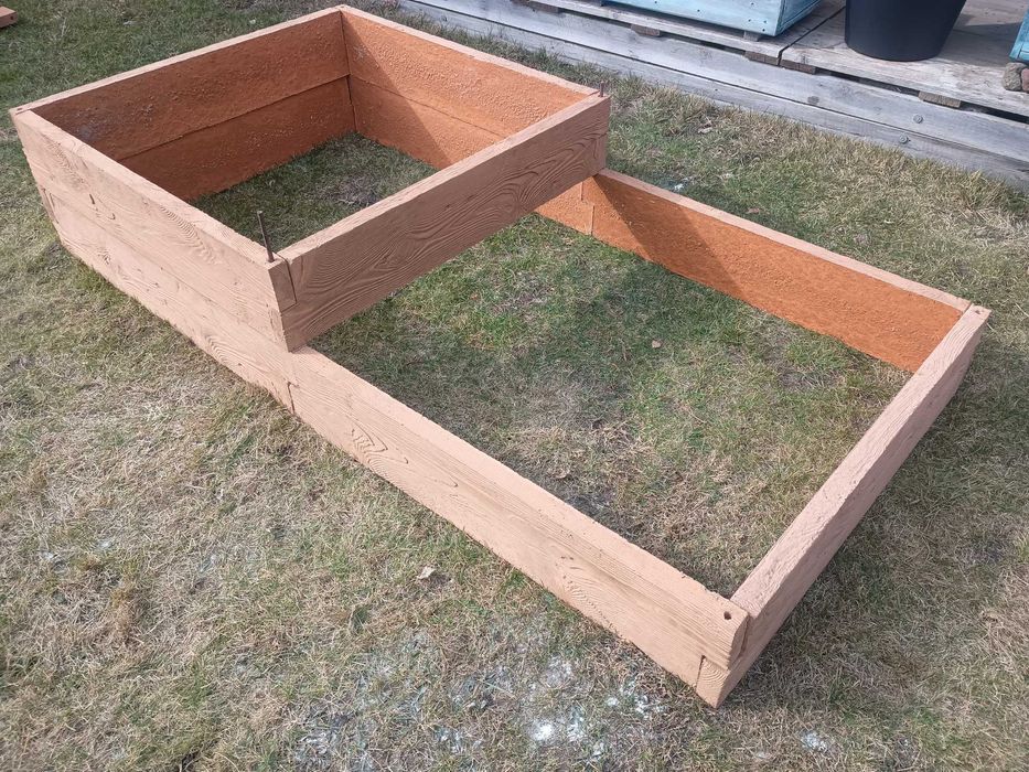 Donica warzywnik skrzynia drewno betonowe - różne rozmiary i kolory