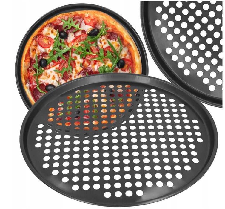 Blacha do pizzy forma do pieczenia stalowa 32 cm