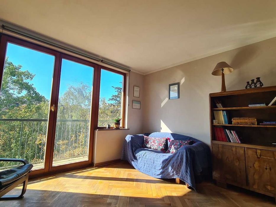 Chocimska, SGH, kameralna garsoniera, WIDOK, winda, balkon, słonecznie