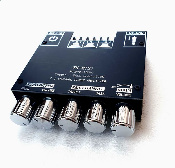 Wzmacniacz mocy ZK-MT21 2x50W + 100W  Bluetooth 5.0