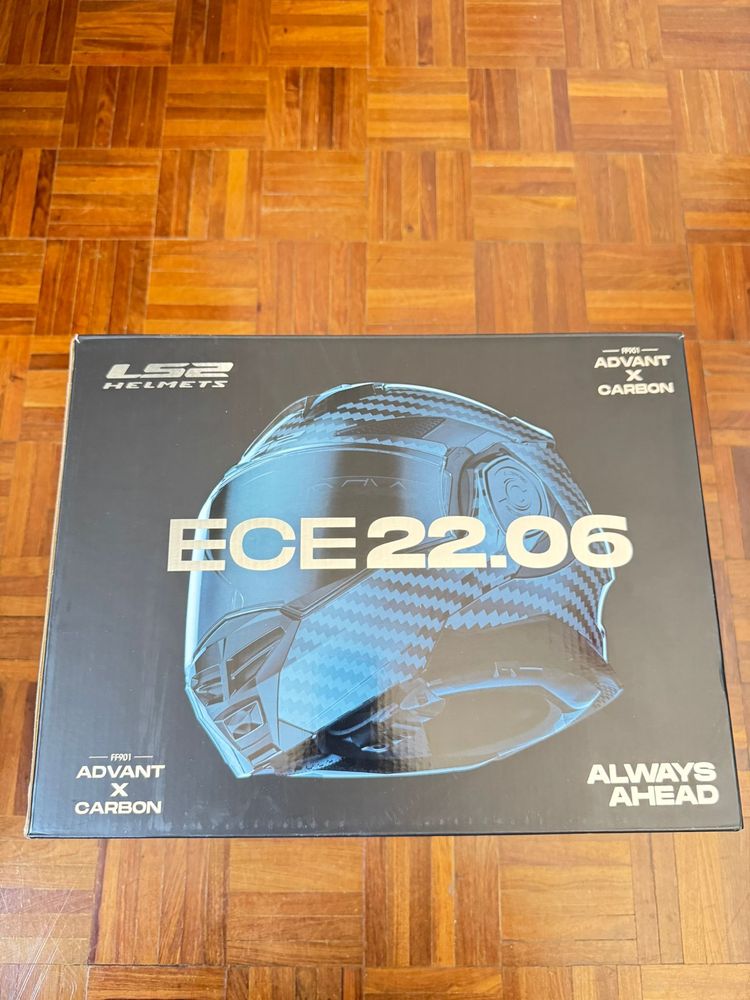 Capacete LS2 advant x Carbon com cardo spirit
