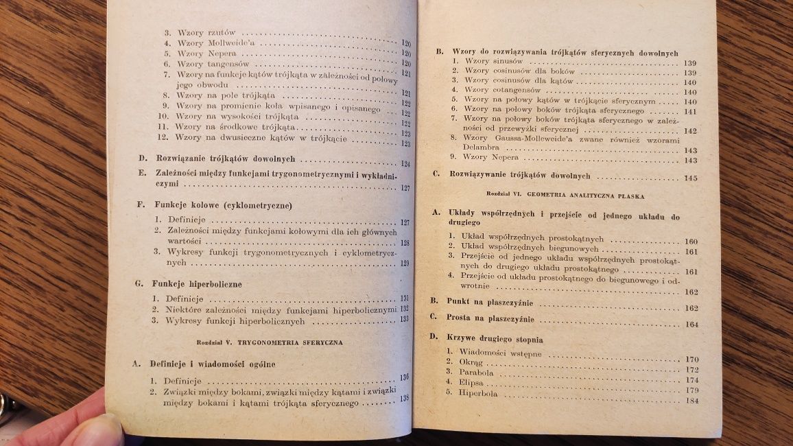 Matematyka wzory definicje tablice podręcznik logarytmy ciągi kąty