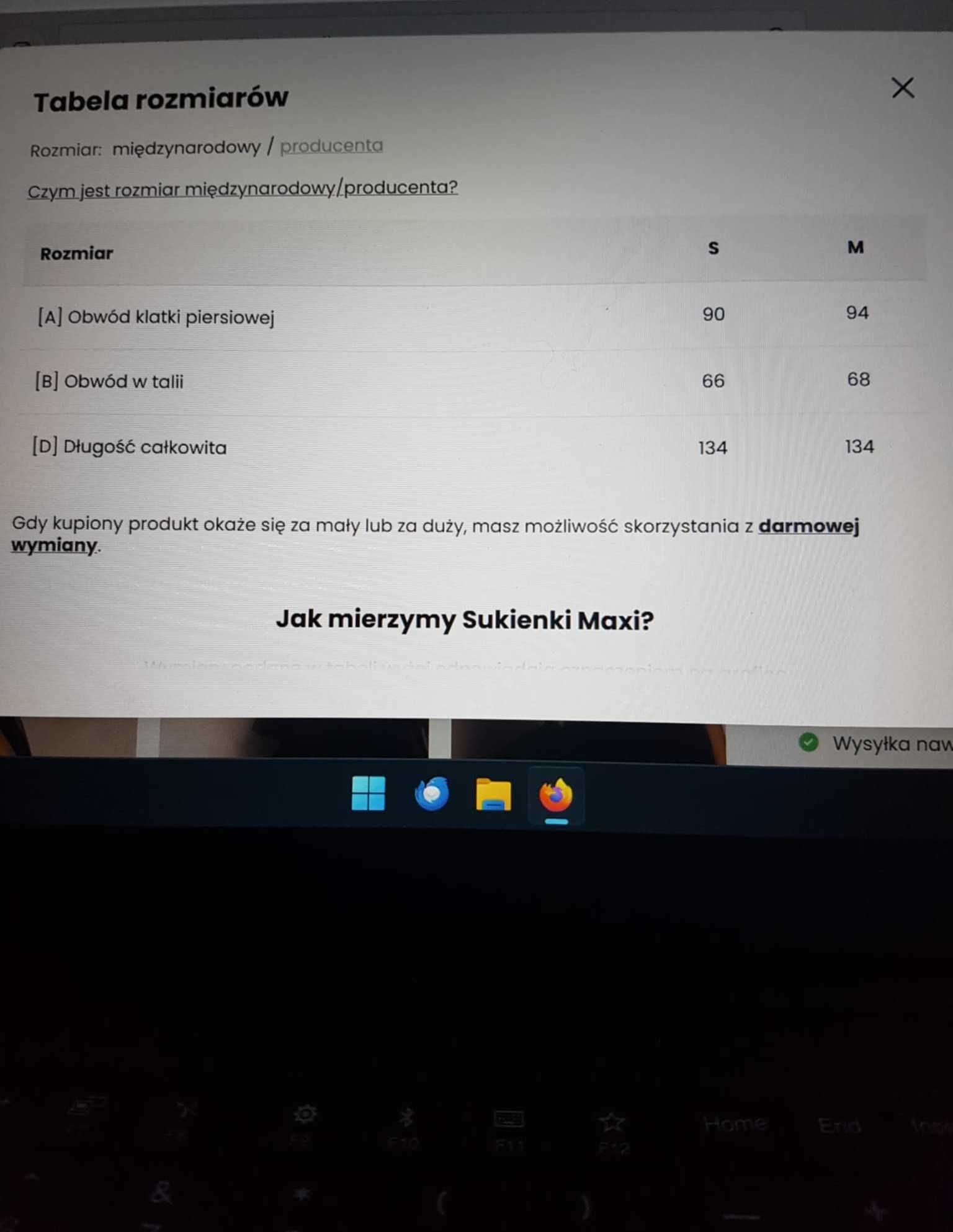 Sukienka wieczorowa