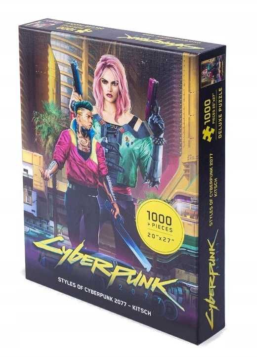 Puzzle Cyberpunk 2077 Kitsch 1000 elementów, nowe, folia