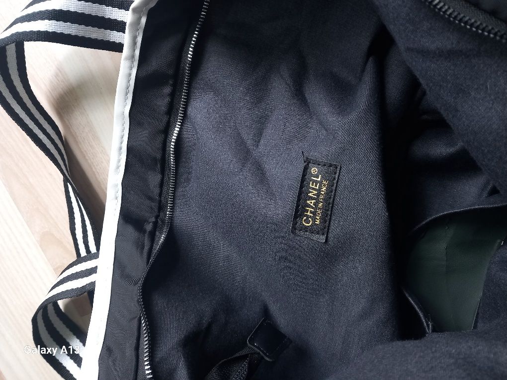 Chanel rue cambon 31 duża torba nylon vintage