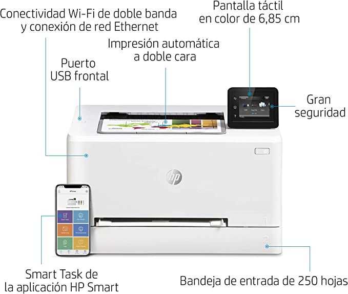 HP Color LaserJet Pro M254nw 7KW64A, impres frente e verso autom Wi-Fi