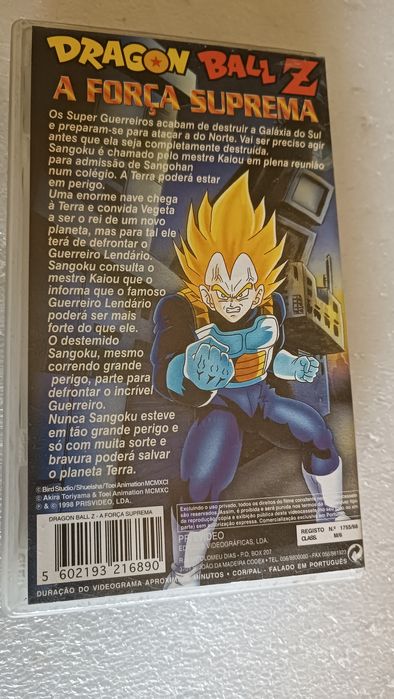 Antiga Cassete VHS oficial do DragonBall Z