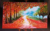 Pintura em acrilico sobre tela 150x90 cm