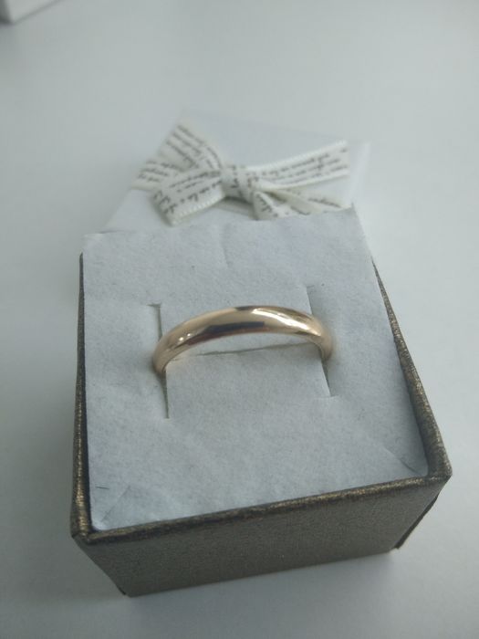 Złota obrączka półokrągła złoto 583 rozmiar 20  911