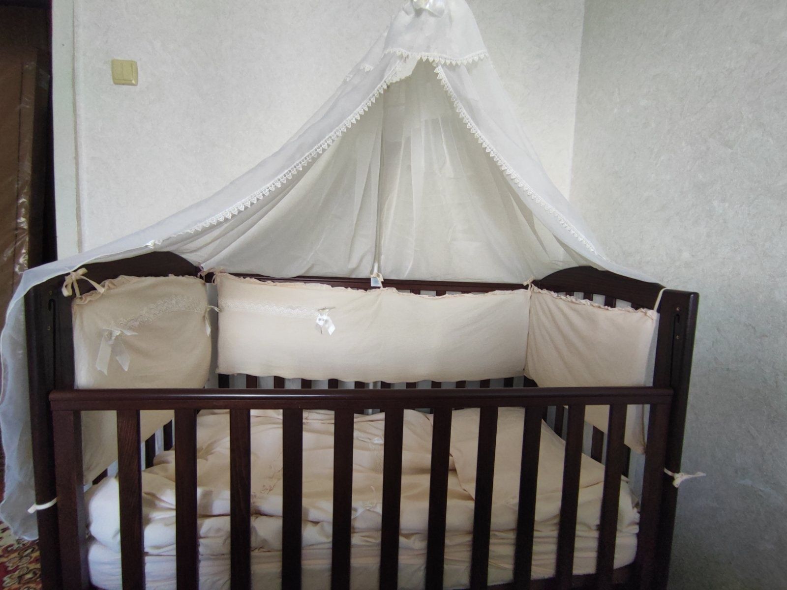 Ліжечко дитяче Верес ЛД10 та матрац, ліжко дитяче, детская кровать